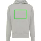 Hanorac cu gluga, casual, Unisex, iqoniq, 2410E18395, Bumbac, Gri, M