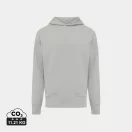 Hanorac cu gluga, casual, Unisex, iqoniq, 2410E18399, Bumbac, Gri, XXL