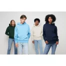 Hanorac cu gluga, casual, Unisex, iqoniq, 2410E18410, Bumbac, Crem natur, L