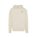 Hanorac cu gluga, casual, Unisex, iqoniq, 2410E18412, Bumbac, Crem natur, S