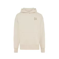   Hanorac cu gluga, casual, Unisex, iqoniq, 2410E18413, Bumbac, Crem natur, XL