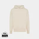 Hanorac cu gluga, casual, Unisex, iqoniq, 2410E18413, Bumbac, Crem natur, XL