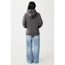 Hanorac cu gluga, Unisex, 2502E10326, iqoniq, Bumbac, Gri antracit, L