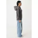 Hanorac cu gluga, Unisex, 2502E10328, iqoniq, Bumbac, Gri antracit, S