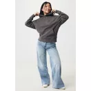 Hanorac cu gluga, Unisex, 2502E10330, iqoniq, Bumbac, Gri antracit, XS