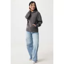 Hanorac cu gluga, Unisex, 2502E10332, iqoniq, Bumbac, Gri antracit, XXS