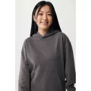 Hanorac cu gluga, Unisex, 2502E10333, iqoniq, Bumbac, Gri antracit, 3XL