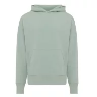  Hanorac cu gluga, casual, Unisex, iqoniq, 2410E18402, Bumbac, Verde ice, L