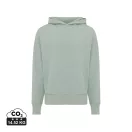 Hanorac cu gluga, casual, Unisex, iqoniq, 2410E18406, Bumbac, Verde ice, XS