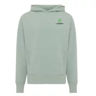   Hanorac cu gluga, casual, Unisex, iqoniq, 2410E18407, Bumbac, Verde ice, XXL