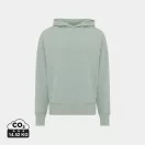 Hanorac cu gluga, casual, Unisex, iqoniq, 2410E18409, Bumbac, Verde ice, 3XL