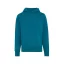 Hanorac cu gluga, iqoniq, 2610E15906, Unisex, Bumbac, Albastru Dark Teal, M