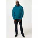 Hanorac cu gluga, iqoniq, 2610E15912, Unisex, Bumbac, Albastru Dark Teal, 3XL