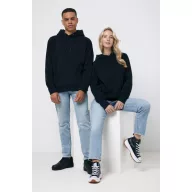   Hanorac cu gluga, Unisex, iqoniq, 2401E13689, Poliester, Negru, L