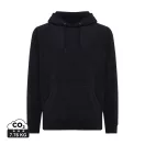 Hanorac cu gluga, Unisex, iqoniq, 2401E13693, Poliester, Negru, XS