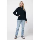 Hanorac cu gluga, Unisex, iqoniq, 2401E13693, Poliester, Negru, XS
