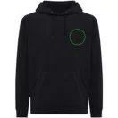 Hanorac cu gluga, Unisex, iqoniq, 2401E13695, Poliester, Negru, XXS