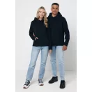 Hanorac cu gluga, Unisex, iqoniq, 2401E13696, Poliester, Negru, 3XL