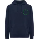 Hanorac cu gluga, Unisex, iqoniq, 2401E13702, Poliester, Albastru navy, XXL