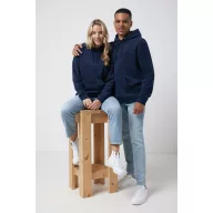   Hanorac cu gluga, Unisex, iqoniq, 2401E13703, Poliester, Albastru navy, XXS