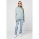 Hanorac cu gluga, Unisex, iqoniq, 2401E13705, Poliester, Verde ice, L