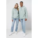 Hanorac cu gluga, Unisex, iqoniq, 2401E13708, Poliester, Verde ice, XL