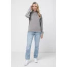 Hanorac cu gluga, Unisex, iqoniq, 2401E13719, Poliester, Gri storm, XXS