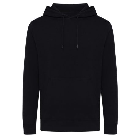 Hanorac cu gluga, Unisex, iqoniq, 2401E13724, Bumbac, Negru, M