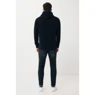   Hanorac cu gluga, Unisex, iqoniq, 2401E13726, Bumbac, Negru, XL