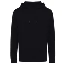 Hanorac cu gluga, casual, Unisex, iqoniq, 2410E18316, Bumbac, Negru, XXS