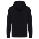 Hanorac cu gluga, casual, Unisex, iqoniq, 2410E18316, Bumbac, Negru, XXS
