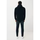 Hanorac cu gluga, casual, Unisex, iqoniq, 2410E18316, Bumbac, Negru, XXS