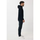 Hanorac cu gluga, casual, Unisex, iqoniq, 2410E18316, Bumbac, Negru, XXS