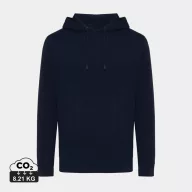   Hanorac cu gluga, Unisex, iqoniq, 2401E13730, Bumbac, Albastru navy, 4XL