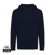   Hanorac cu gluga, Unisex, iqoniq, 2401E13733, Bumbac, Albastru navy, M