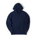 Hanorac cu gluga, Unisex, iqoniq, 2401E13733, Bumbac, Albastru navy, M