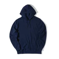   Hanorac cu gluga, Unisex, iqoniq, 2401E13737, Bumbac, Albastru navy, XXL
