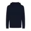 Hanorac cu gluga, casual, Unisex, iqoniq, 2410E18384, Bumbac, Albastru navy, XXS