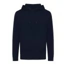 Hanorac cu gluga, casual, Unisex, iqoniq, 2410E18384, Bumbac, Albastru navy, XXS