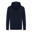 Hanorac cu gluga, casual, Unisex, iqoniq, 2410E18384, Bumbac, Albastru navy, XXS