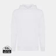 Hanorac cu gluga, Unisex, iqoniq, 2401E13742, Bumbac, Alb, M