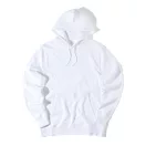 Hanorac cu gluga, unisex, 2509E17238, iqoniq, 61x48x1 cm, Bumbac, Alb, XXS