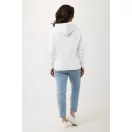 Hanorac cu gluga, unisex, 2509E17238, iqoniq, 61x48x1 cm, Bumbac, Alb, XXS