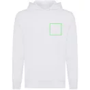 Hanorac cu gluga, unisex, 2509E17238, iqoniq, 61x48x1 cm, Bumbac, Alb, XXS