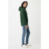   Hanorac cu gluga, Unisex, iqoniq, 2401E13748, Bumbac, Verde forest, L