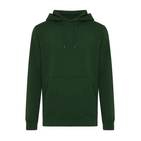 Hanorac cu gluga, Unisex, iqoniq, 2401E13750, Bumbac, Verde forest, S
