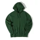 Hanorac cu gluga, Unisex, iqoniq, 2401E13750, Bumbac, Verde forest, S