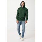 Hanorac cu gluga, Unisex, iqoniq, 2401E13750, Bumbac, Verde forest, S