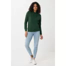 Hanorac cu gluga, Unisex, iqoniq, 2401E13750, Bumbac, Verde forest, S