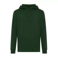   Hanorac cu gluga, Unisex, iqoniq, 2401E13752, Bumbac, Verde forest, XS